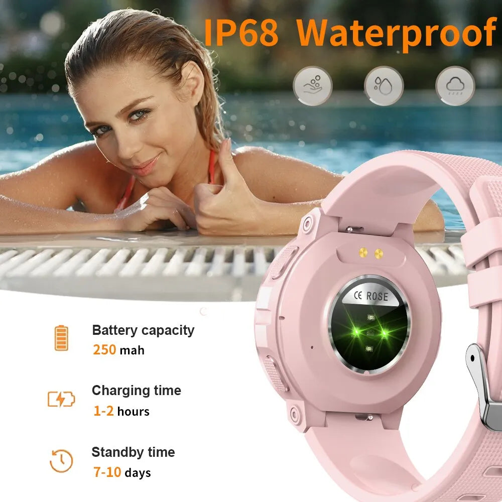 Women Waterproof Bluetooth Call IP68 Smartwatch
