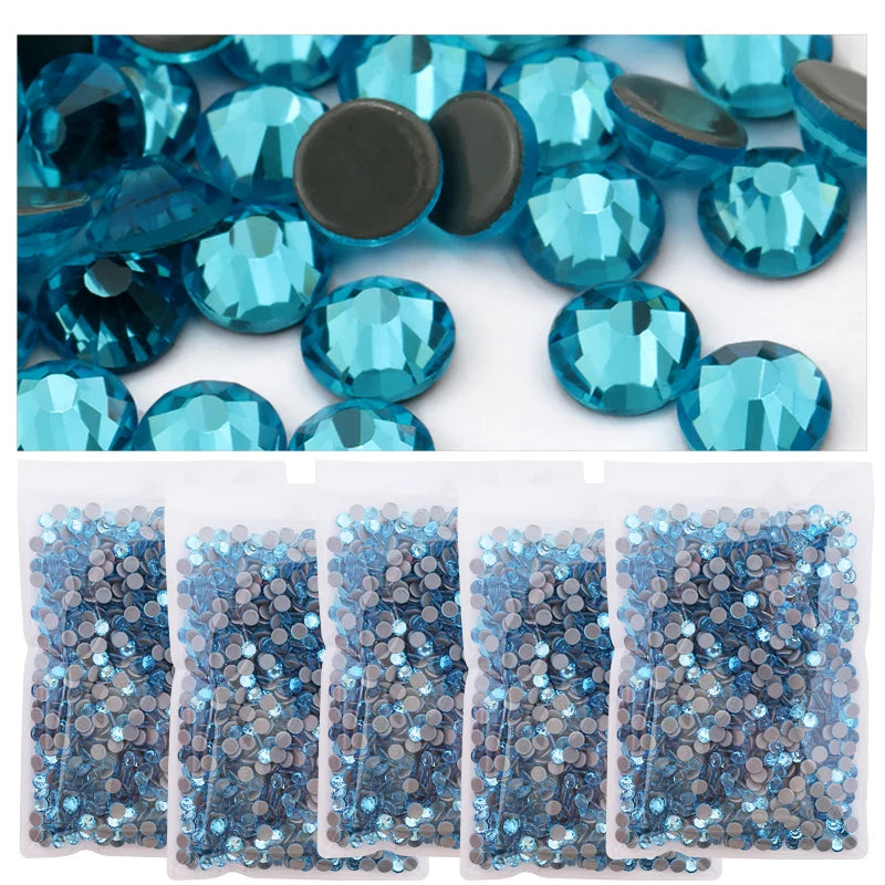 Strass pailletés à dos plat pour nail art, accessoires de décoration pour robe