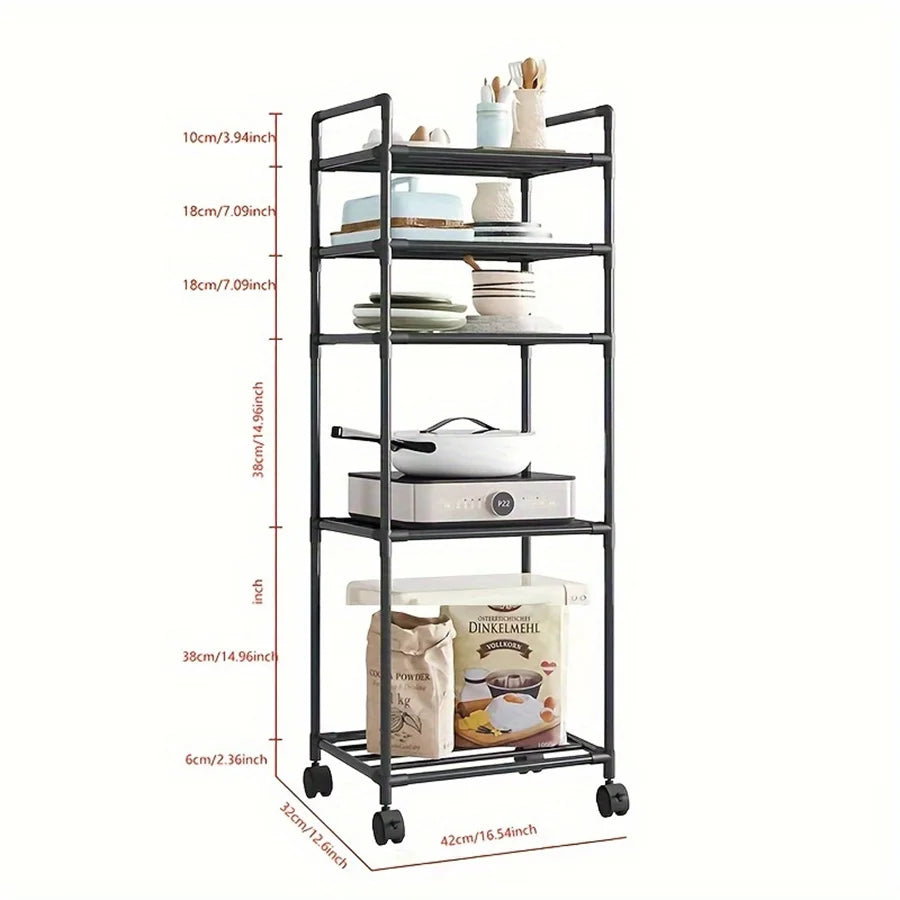 Multi Layer Kitchen Microwave Storage Rack