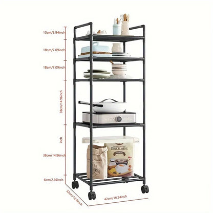 Multi Layer Kitchen Microwave Storage Rack