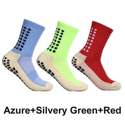 Atmungsaktive Fußballsocken für Herren mit Wabenstruktur und Grip