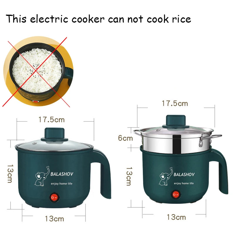 Mini Non-Stick Electric Cooker for Single/Double Hot Pot