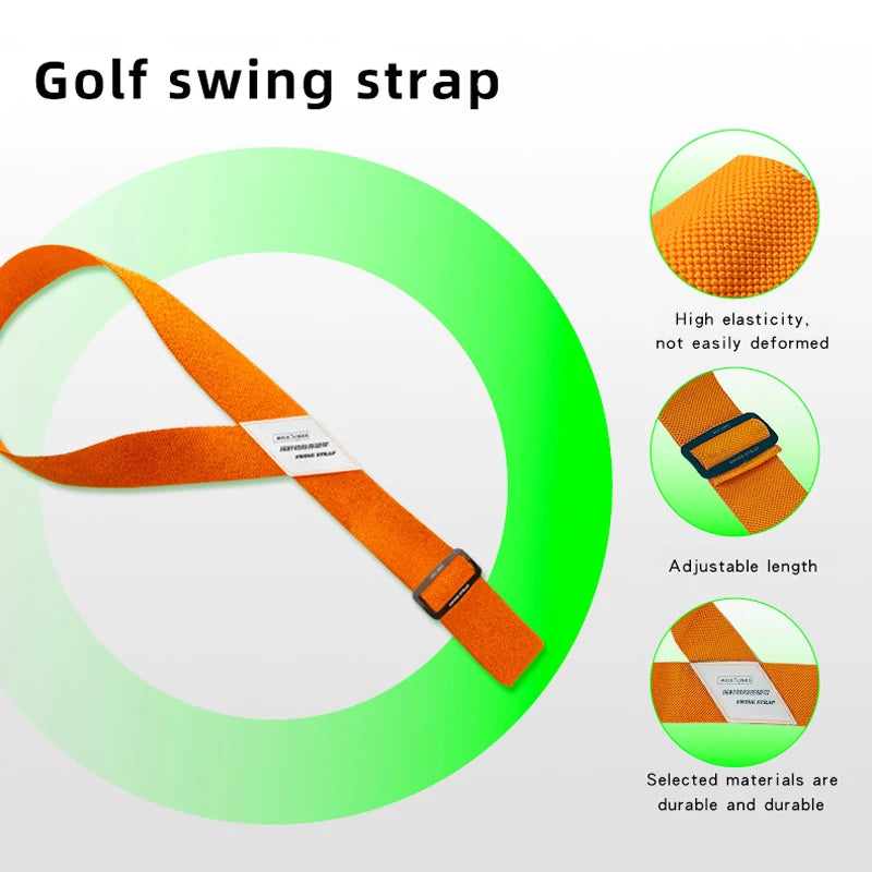 Aide à l'entraînement au swing de golf avec sangle de swing