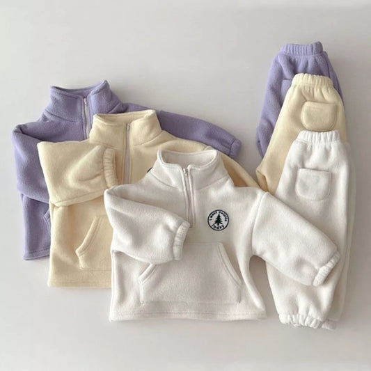 Neues Kleinkind-Jungen-Kleidungsset – warmes Swearshirt und Hose für Kinder