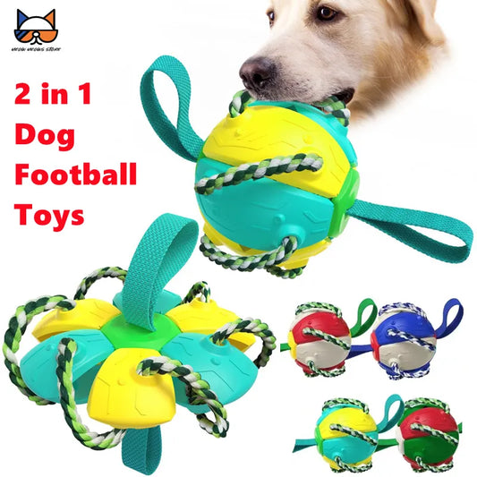 Dog Toys Agility Ball with Chew Ropes - Pet Dogs Toys