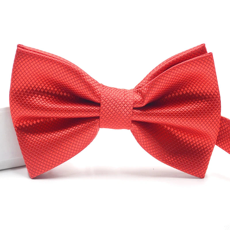 Men's Lightweight Solid Color Butterfly Bow Tie