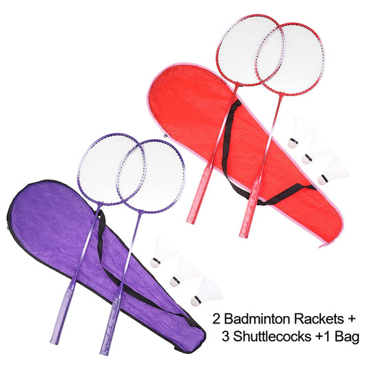 Ensemble de raquettes et volants de badminton professionnels