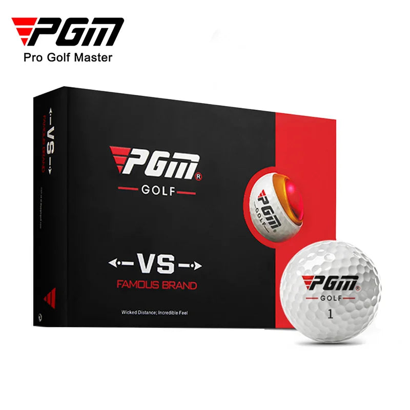 Coffret cadeau de balles de golf à trois couches PGM