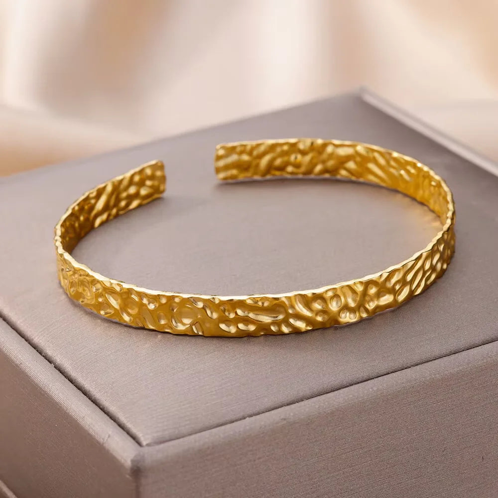 316L Edelstahl Goldringe für Damen