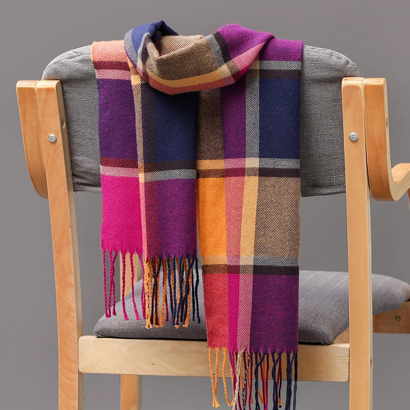 Unisex Cashmere Pashmina Scarf – Long Thick Warm Winter Shawl Wrap