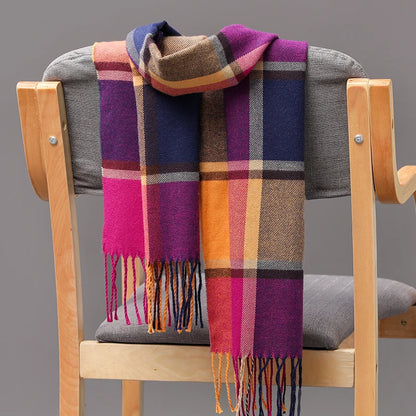 Unisex Cashmere Pashmina Scarf – Long Thick Warm Winter Shawl Wrap