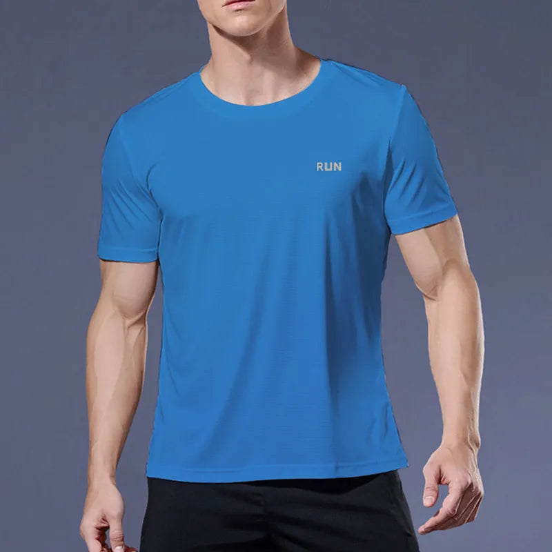 Kurzarm-T-Shirt für Herren zum Laufen und Fitnessstudio