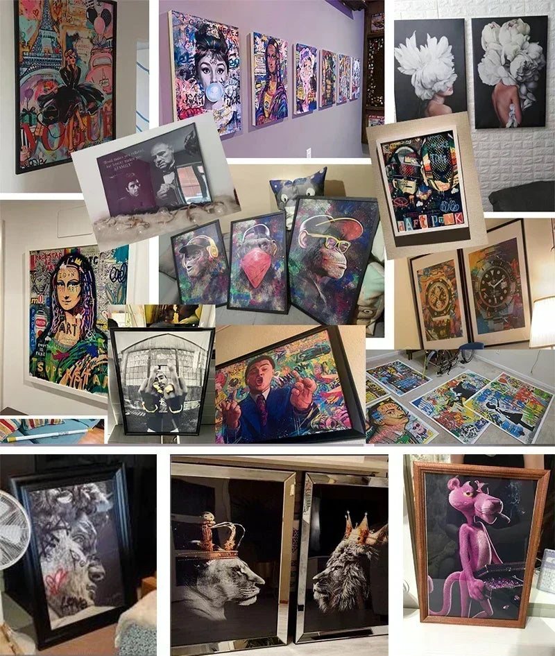 Hip Hop Singers Abstract Wall Art Paintings