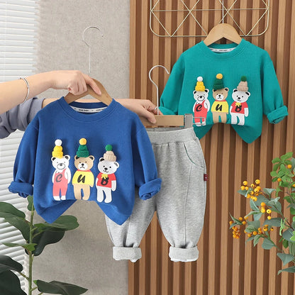 NEUE Frühlings-Herbst-Kinderkleidung – Baby-Baumwollkleidung