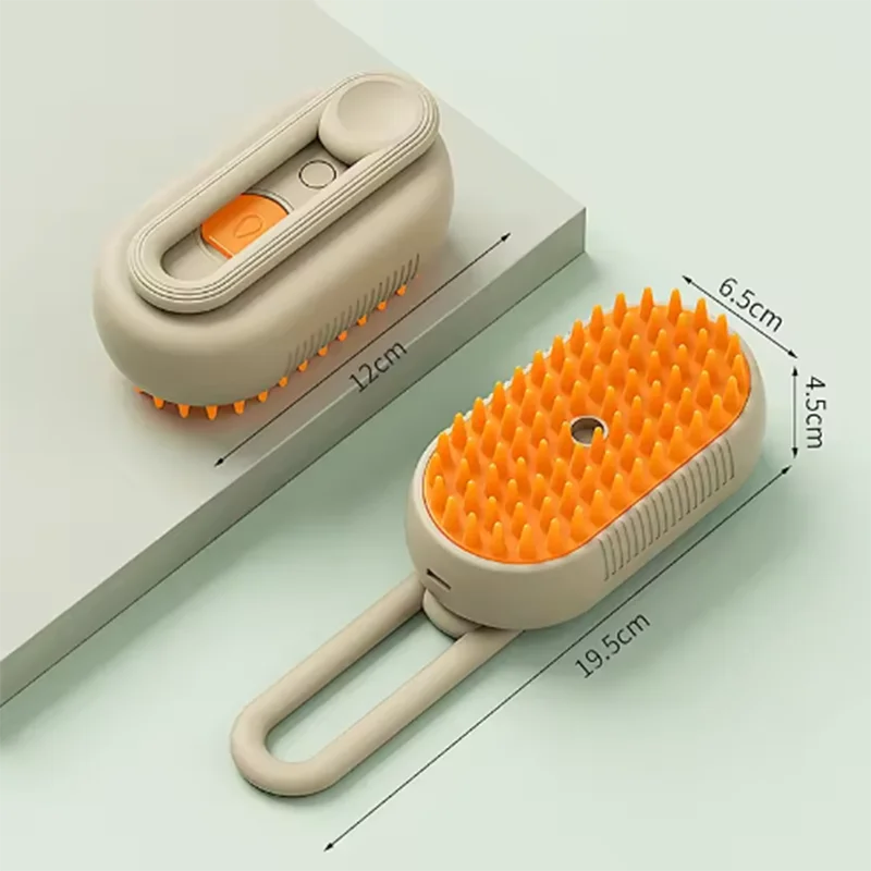 Electric Steamy Spray - 3 in 1 Pet Hair Grooming Brush