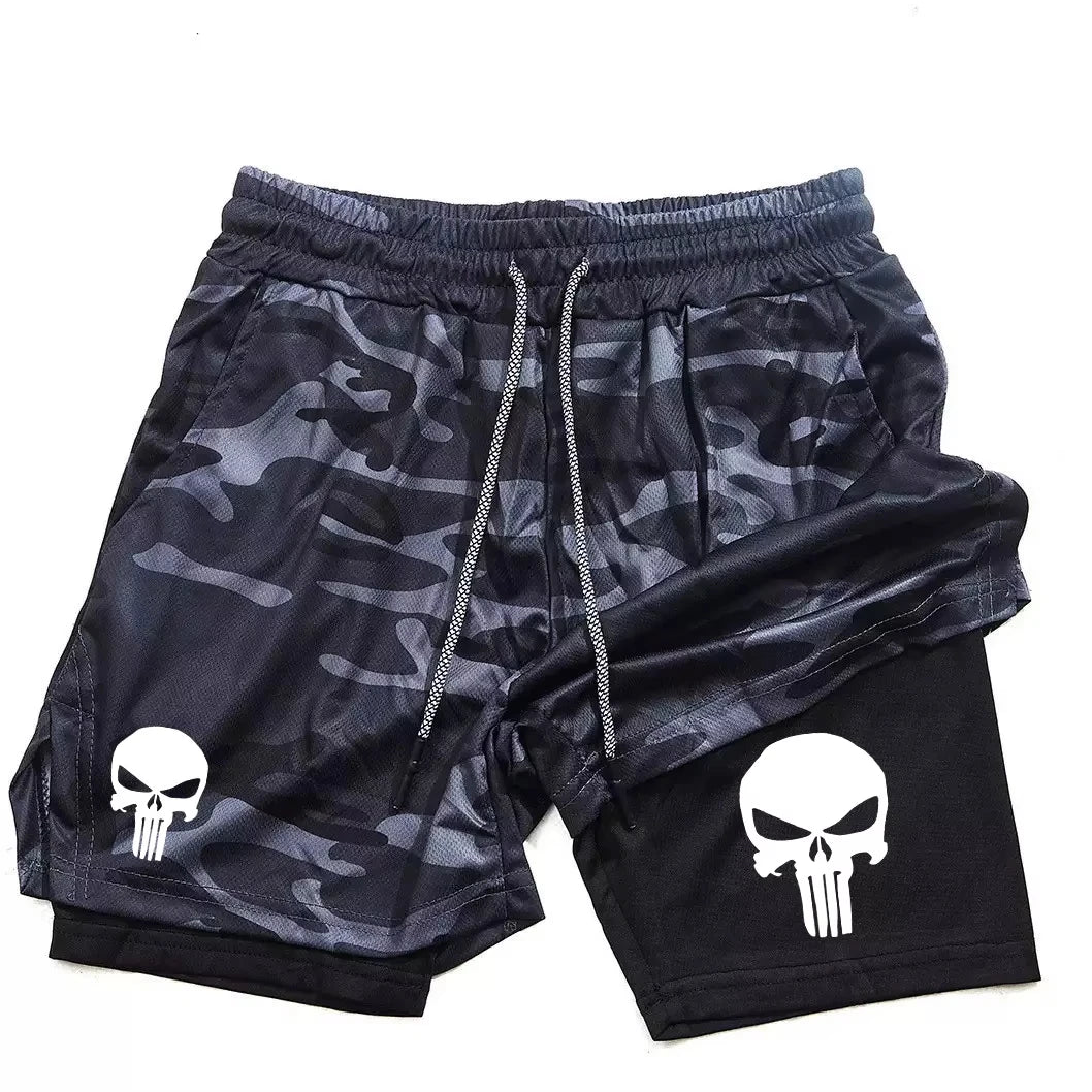 Berserk Anime 2-in-1 Running Shorts for Men