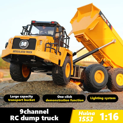 Remote Control Crawler Truck - Excavator Dumper Toy
