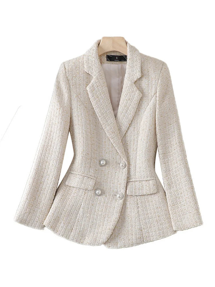 Blazer Femme En Tweed Parfumé Petit