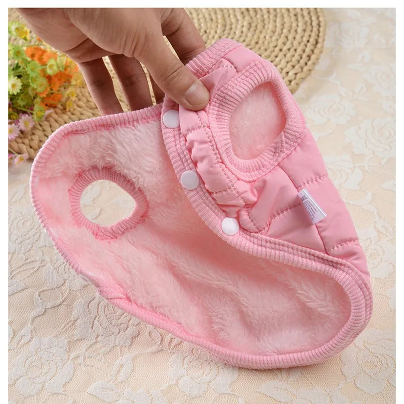 Designer Fleece Warm Waterproof Dog Winter Coat