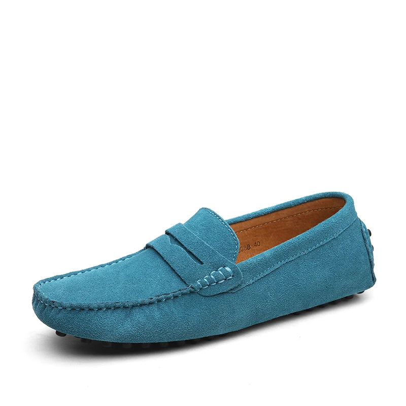 Modische Loafer aus echtem Leder für Herren – Slip-On-Mokassins