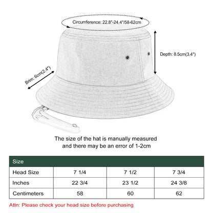 Unisex Bucket Hat Wide Brim Sun Hat – UV Protection Summer Fishing Hat