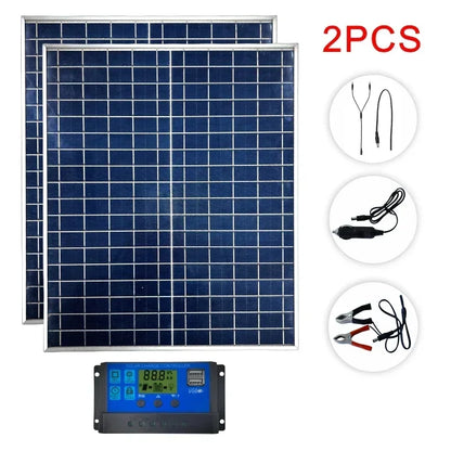 IP65 Waterproof 12V Photovoltaic Solar Panel Kit