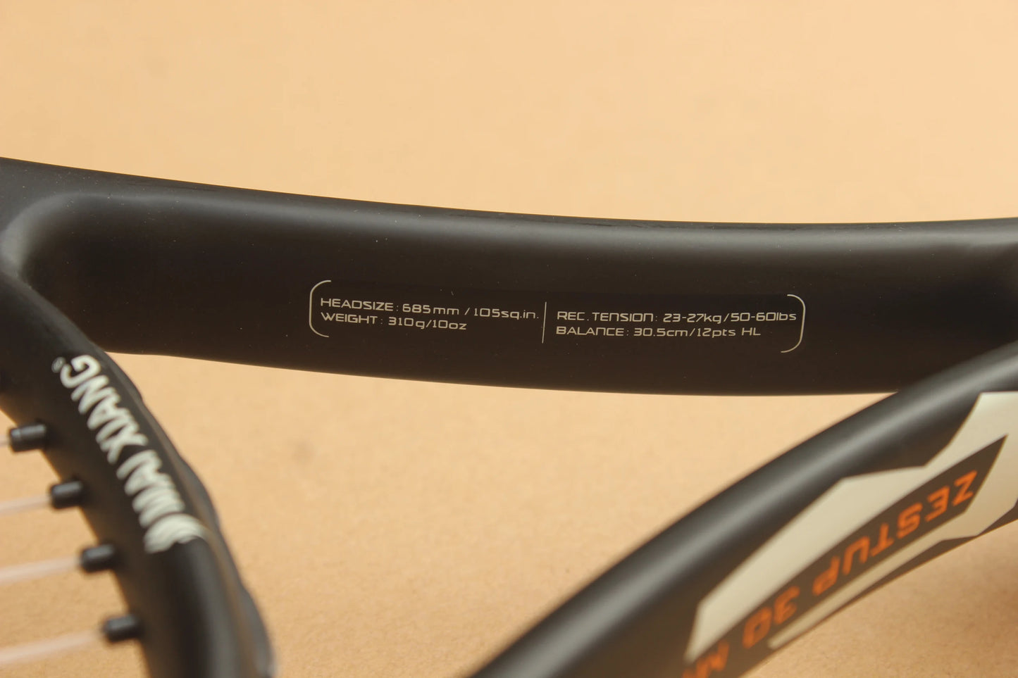 Raquette de tennis professionnelle en alliage d'aluminium et de carbone - Raquette de tennis légère de type technique 