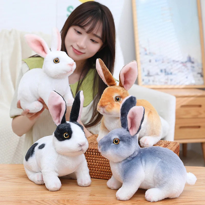 Realistic Interactive Plush Bunny Rabbit Toy