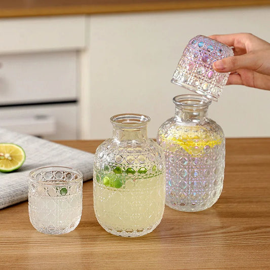 Crystal Bedside Carafe with Tumbler Glass