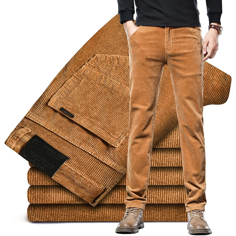 Men's Slightly Elastic Stretch Cotton Pants