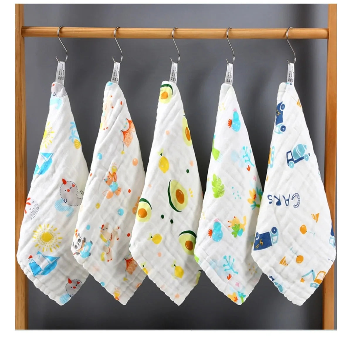 Baby-Handtücher, Musselin-Quadrate, Baumwoll-Waschlappen, Handtuch