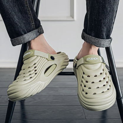 Baotou sabots pantoufles d'été à semelles épaisses