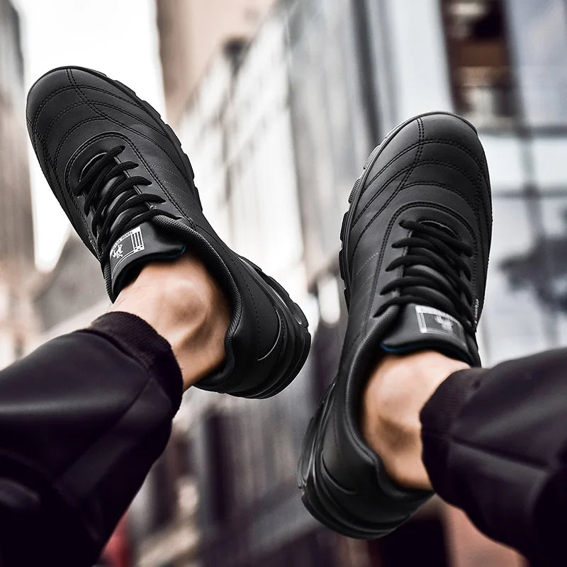 Men Leather Casual Shoes – Comfortable Sports Walking Sneaker