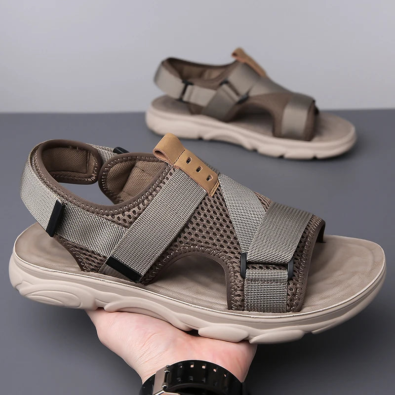 Men's Beach Sandals Non-Slip Casual Slippers – Lightweight Summer Flat Comfort Walking Shoes