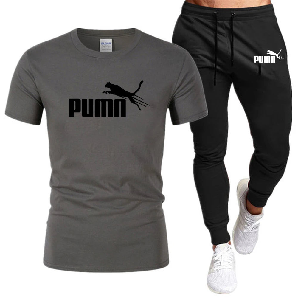 Sommerliches Set aus T-Shirt und Hose aus Baumwolle für Herren