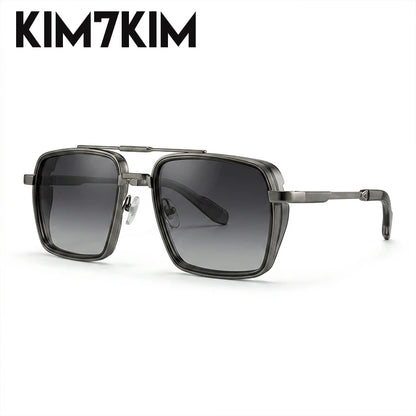 Men's Oversized Steampunk Square Sunglasses