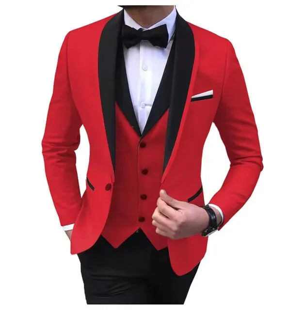 Costume de mariage slim 3 pièces pour hommes
