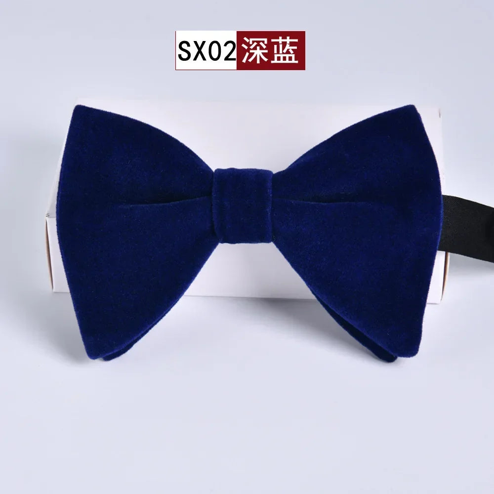 Men's Velvet Bow Tie Set