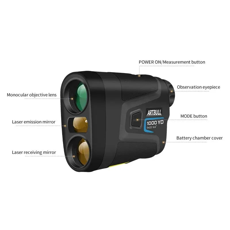 Laser-Entfernungsmesser – Jagd-Outdoor-Golf-Entfernungsmesser für 1000 Yards