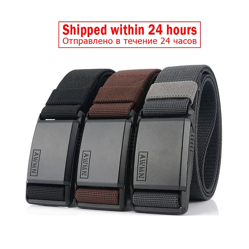 Adjustable Metal Magnetic Buckle Belt for Men