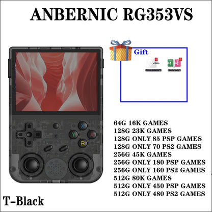 RG353V /353VS Handheld Game Consolas 3.5 INCH T618 Android 11 Linux OS RK3566 Built-in 20 Simulator  PSP Birthday Gift