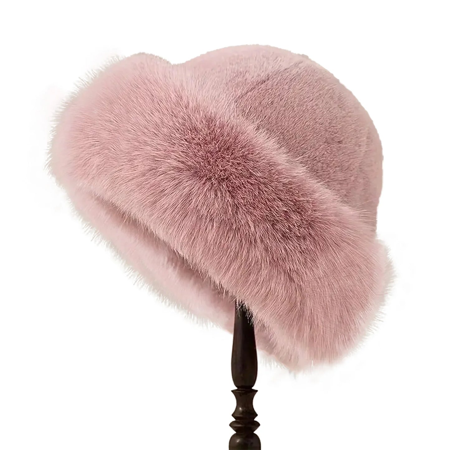 Mongolian Style Warm Fur Hat Women - Ear Protection Windproof Thick Snow Hat
