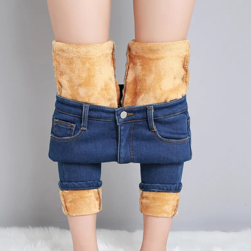 Winter Fleece Warm Stretch Jeans