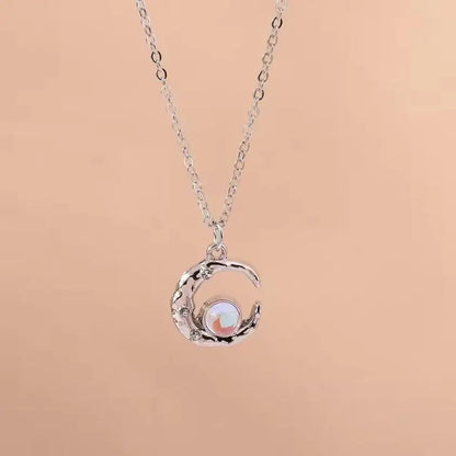 Silver Color Long Tassel Pendant Bow Necklaces