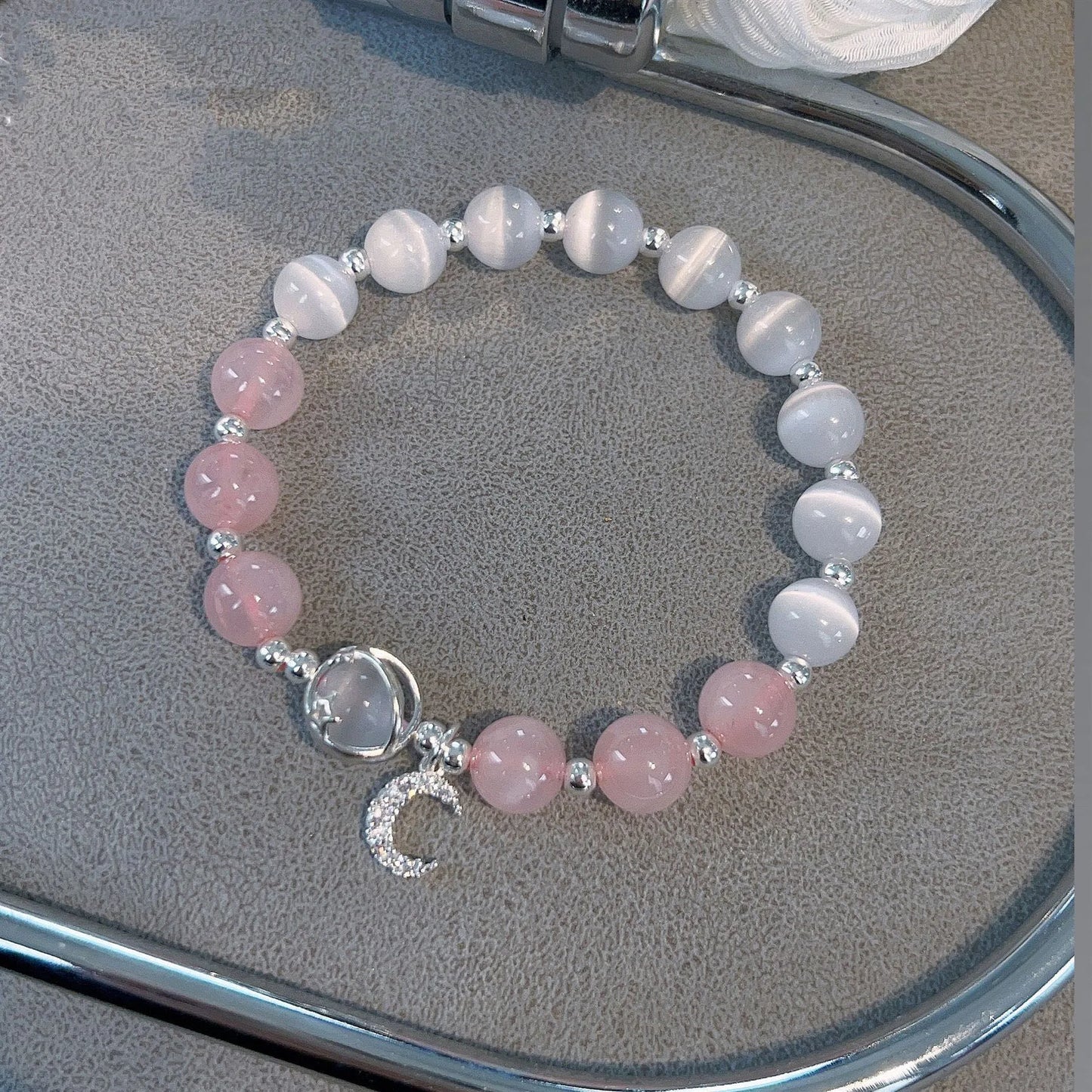 Armband aus Naturkristallsteinen für Damen – Reiki-Heilenergie-Perlenarmband