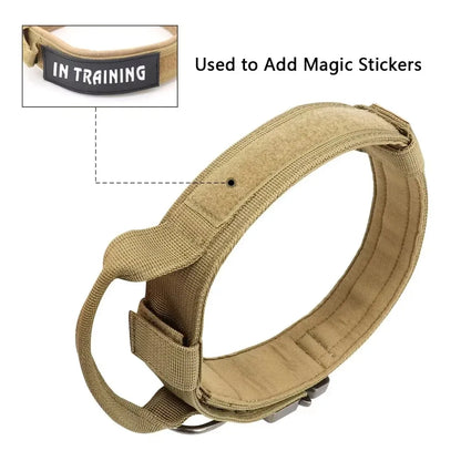 Taktisches Polizei-Hundehalsband – verstellbares Militär-Hundehalsband