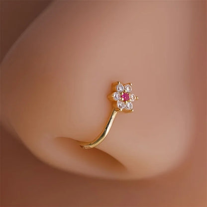 9-teiliges Set mit künstlichen Nasenringen für Damen – Nasenmanschetten ohne Piercing