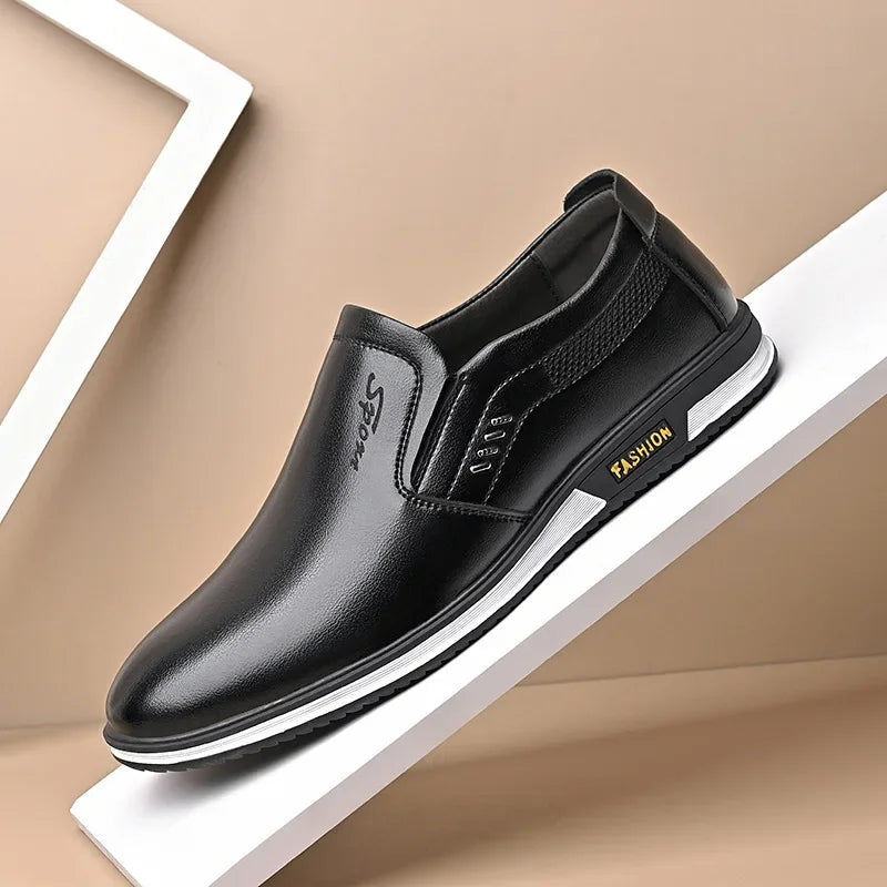 Mocassins d'affaires décontractés en cuir pour hommes