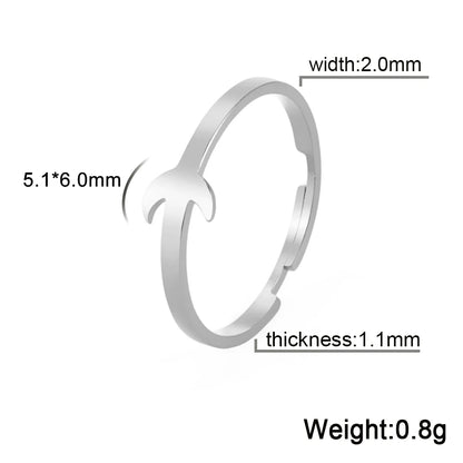 Bagues de couple en acier inoxydable en forme de cœur et de papillon – Bagues d'amour assorties