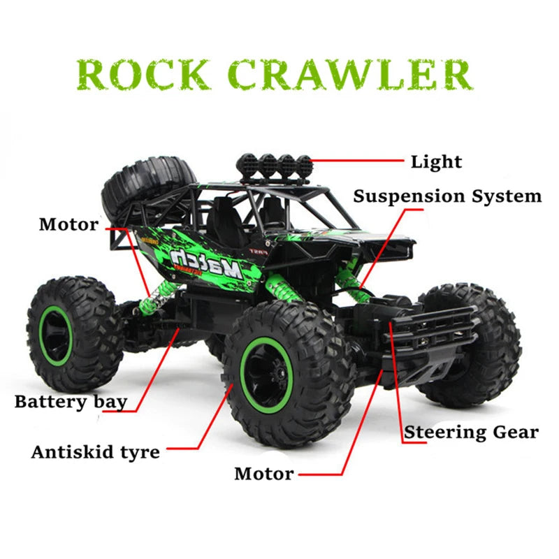 LED Lights 4WD RC Off-Road Buggy Truck